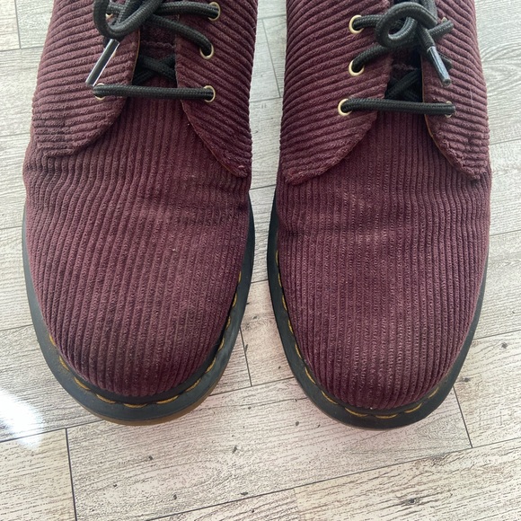 1461 Duchess Corduroy Oxfords Oxblood LA004 Men's - Picture 2 of 11